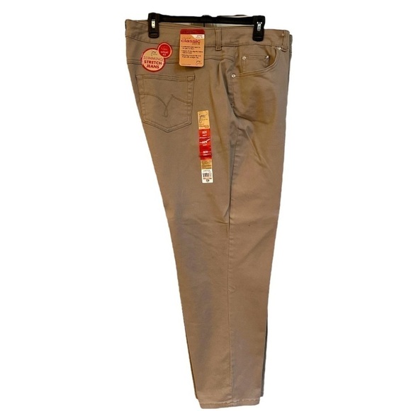 JUST MY SIZE, NWT, WOMENS, SLIMMING, STRETCH JEANS IN KHAKI. SIZE 22W SHORT - Picture 1 of 7